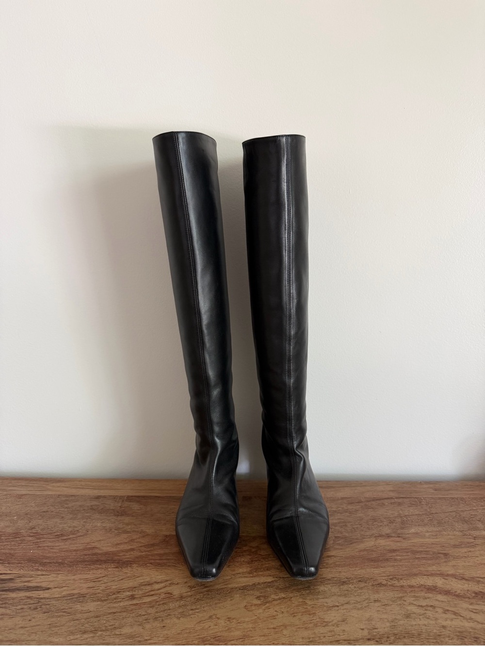 Staud Wally Boot | Women’s Black Knee-High Leather Boots